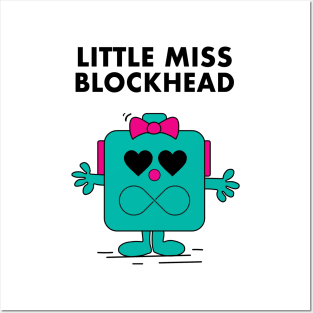 Little Miss Blockhead Posters and Art